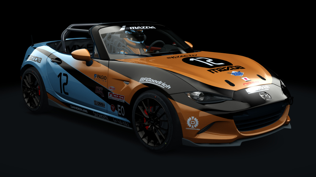 ASRL Mazda MX5 Cup, skin dngr_12_gulf_colors