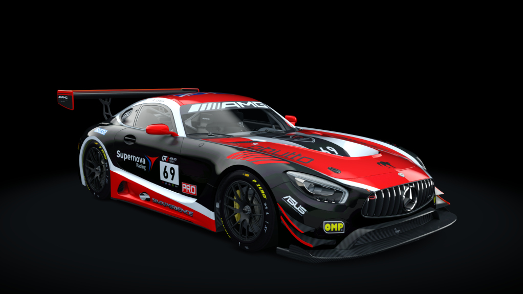 Mercedes-Benz AMG GT3, skin ACRL_S19_1_Supernova_Roble