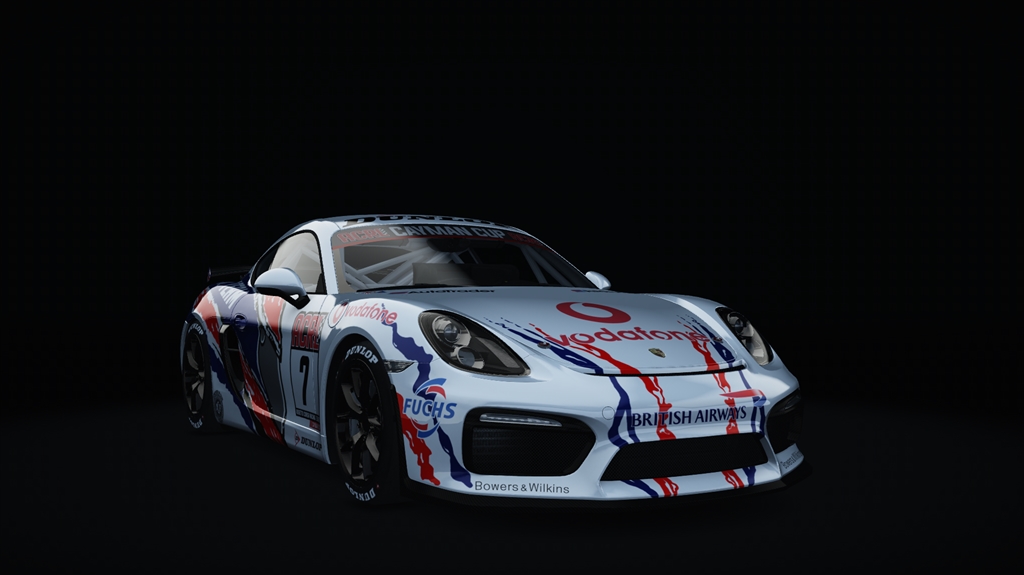 Porsche Cayman GT4 Clubsport, skin Brit_Team_Petrol